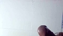 rohitjames flexes muscular legs in first country massage homemade clip