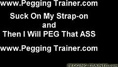 bend over slut, my strapon stretches your ass wide open