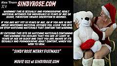 sindy rose's merry fistmass anal cosplay fun!