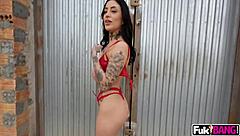 tabatha lust bends over shows perfect booty fucked public outdoor