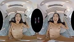 avery black vibes her tight pussy in vrallure solo play