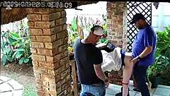 can you believe my cuckold friend begged me to fuck his slut wife doggystyle while he jerked off?!