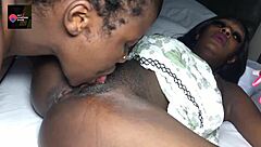 ebony lesbians rip clothes squirt big clits dripping wet pussies close up