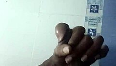 rohitjames flexes muscular legs in first country massage homemade clip