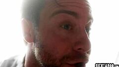 stepdad cheers up after game loss by pounding charly summer's shaved teen pussy