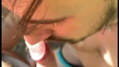 trilha stranger jerks off then takes my huge cock anal