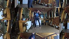 face-fucking curvy euro slut in tight jeans ends with hot cum play