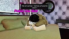 my big black monster cock stuffs roblox slut's huge ass deep