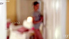 Damn, this shaved brunette in lingerie socks craves cock in her tight holes now!