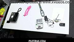 Shoplifter April Love's Tight Teen Pussy Fucked Hard by Officer Justin Magnum