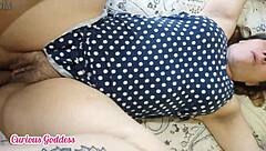 damn my tight pussy goddess barely takes his thick cock deep inside