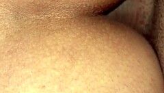 first time eating cousin's brazilian ass then anal fucking her tight hole in dark room i ripped her clothes.