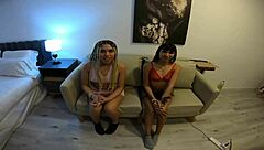 Two young Argentinian temptresses lure me into Halloween threesome?