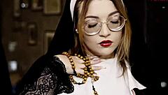 exotic freirinha madalena strips in pierced nipples stockings photoshoot!