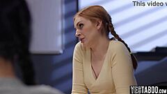 Lesbian Latina MILF Teacher Seduce Fucks Petite Redhead Teen Students Classroom