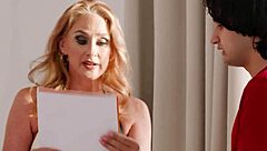 Stepson crave mature redhead Wendy Rain's big tits deepthroat blowjob?