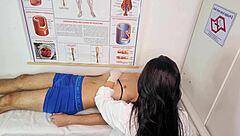 nurse makes patient rock hard erection in hospital dirty play!!