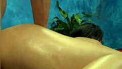hey this sexy 18 year old gets pounded hard during massage