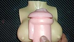 trio kissy dolly spread tight pussy ass creampie desk fuck cum tits