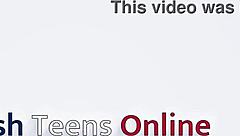 caught this couple going at it bent over in the airbnb - blonde's big naturals bouncing doggy style!