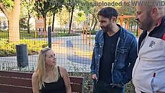 how does christen courtney handle 3-on-1 dp with gagging deepthroat ass-to-mouth rough anal and cum swallow?