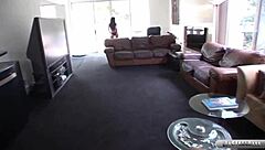 Lexington Steele pounds wet pussy of cute brunette cowgirl riding his monster cock!