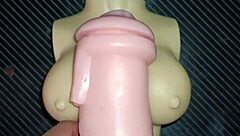 trio kissy dolly spread tight pussy ass creampie desk fuck cum tits