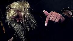 Holy shit milf Demi Blue screams from brutal face slaps and whippings till she cries in garage!