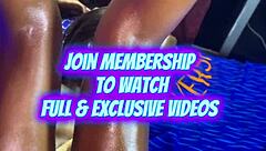 humongous black bbw thammy leviemont spreads huge tits and ass for machine fucking