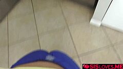 step bro surprises annika eve with birthday blowjob on his monster cock then pussy fuck