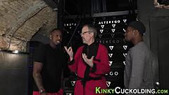 tiny hotwife climbs on massive black cocks riding them deep in cuckold thrill ride