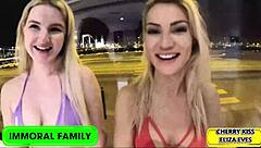 omg siblings sex olympics got me squirting wild vs eliza's insane deepthroat in bedroom threesome chaos