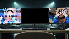 yo dr tampa, aria nicole's curly pussy spread wide backstage with vibrator