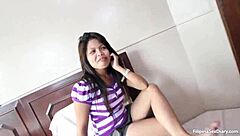 Hairy pinay pussy leaks thick creampie cum asiansexdiary hardcore fuck