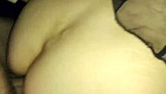 peep behind scenes of milf in lingerie stockings home filming