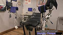 yo dr tampa, aria nicole's curly pussy spread wide backstage with vibrator