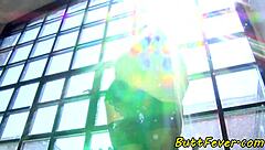 petite eurobabe takes hard ass banging in wild threeway interracial fun 😈🍑