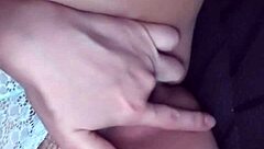 young colombian latina fingers her pussy solo in uber ride