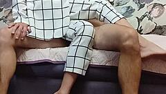 i wanted to jerk off but milf in suit convinced me for raw sex