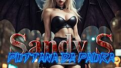Sandy's Succubus Milf Cosplay Blowjob PMV!