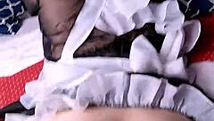 Neon Haired Glasses Doll Learns Anal Lesson Ends with Creampie Inside