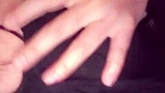 young colombian latina fingers her pussy solo in uber ride