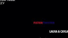 Fistertwister Laura And Cayla Fist Gaping Pussy With Toys