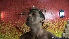 nicole marques sucks and tugs massive cock