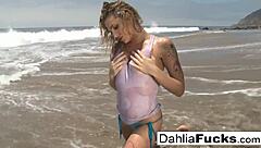 Hot Dahlia Sky Bursts in Solo Masturbation Orgasm Compilation