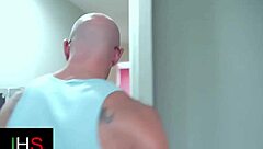 slutty milf takes cock deep in shaved pussy then gulps every drop