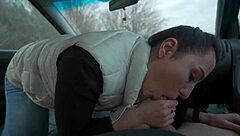Beauty deepthroats and rides cock in car, ever wonder how far she'll go?