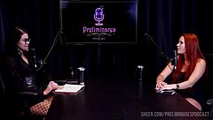 carla santos shares her best curvy latina ass moments in bdsm podcast prelims with bia hot part 4 on sheer red