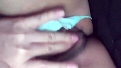 young colombian latina fingers her pussy solo in uber ride