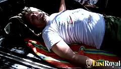 Naughty milf mar duran bends over big boobs fucked outdoors